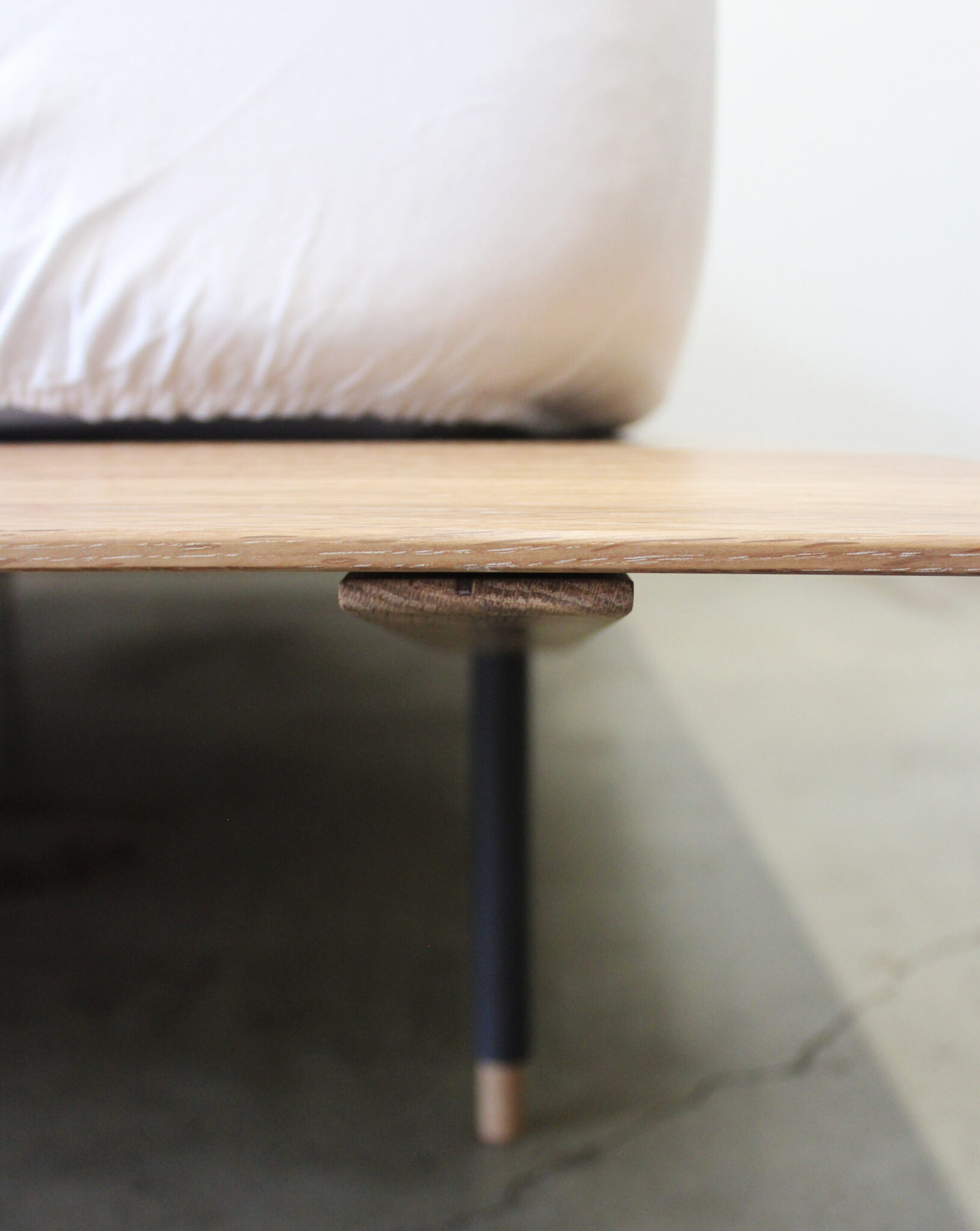photo of bed frame detail.