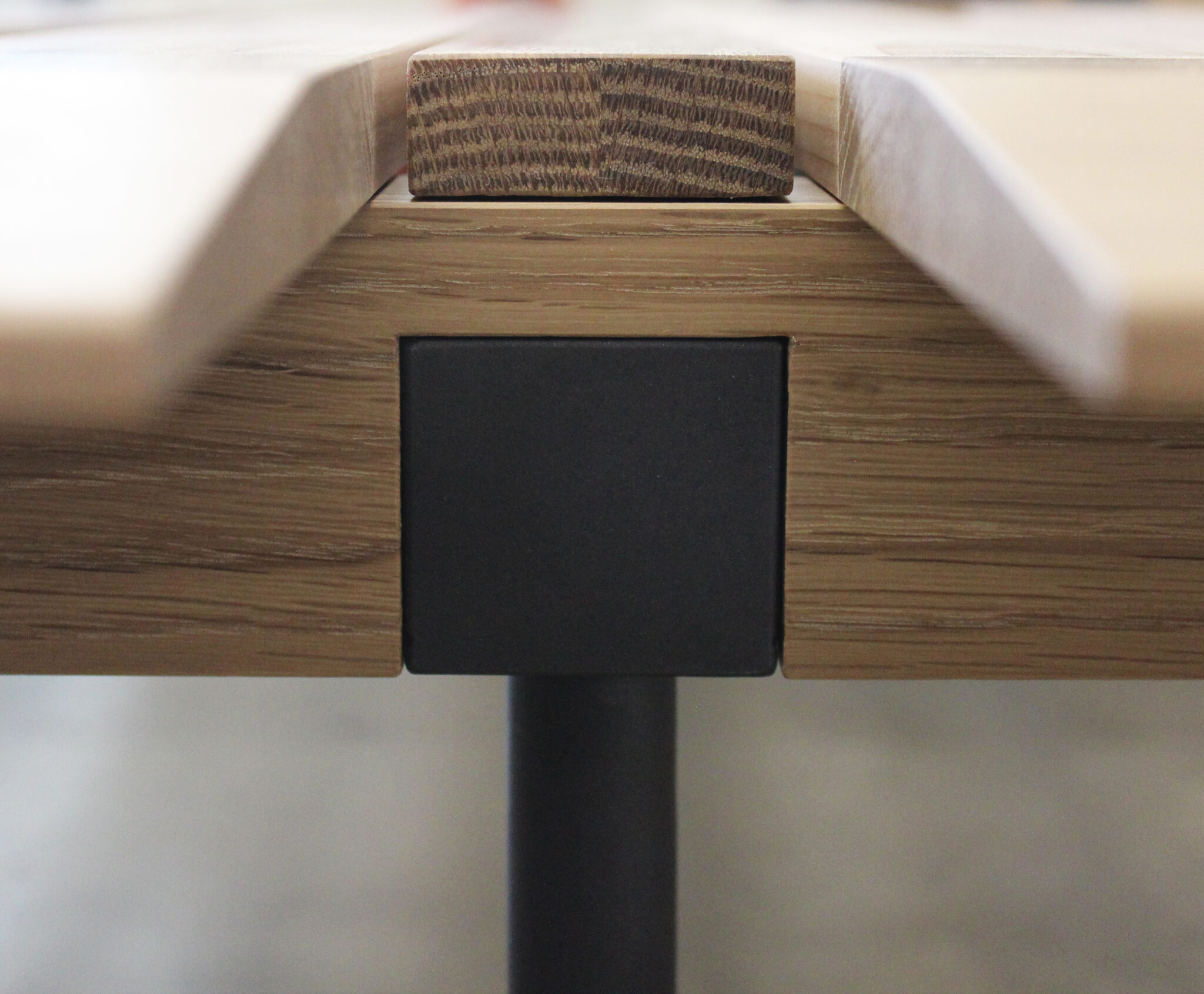 photo of bed frame detail.