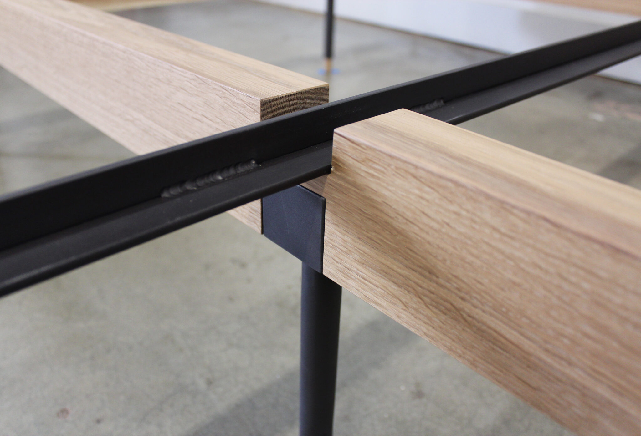 photo of bed frame detail.