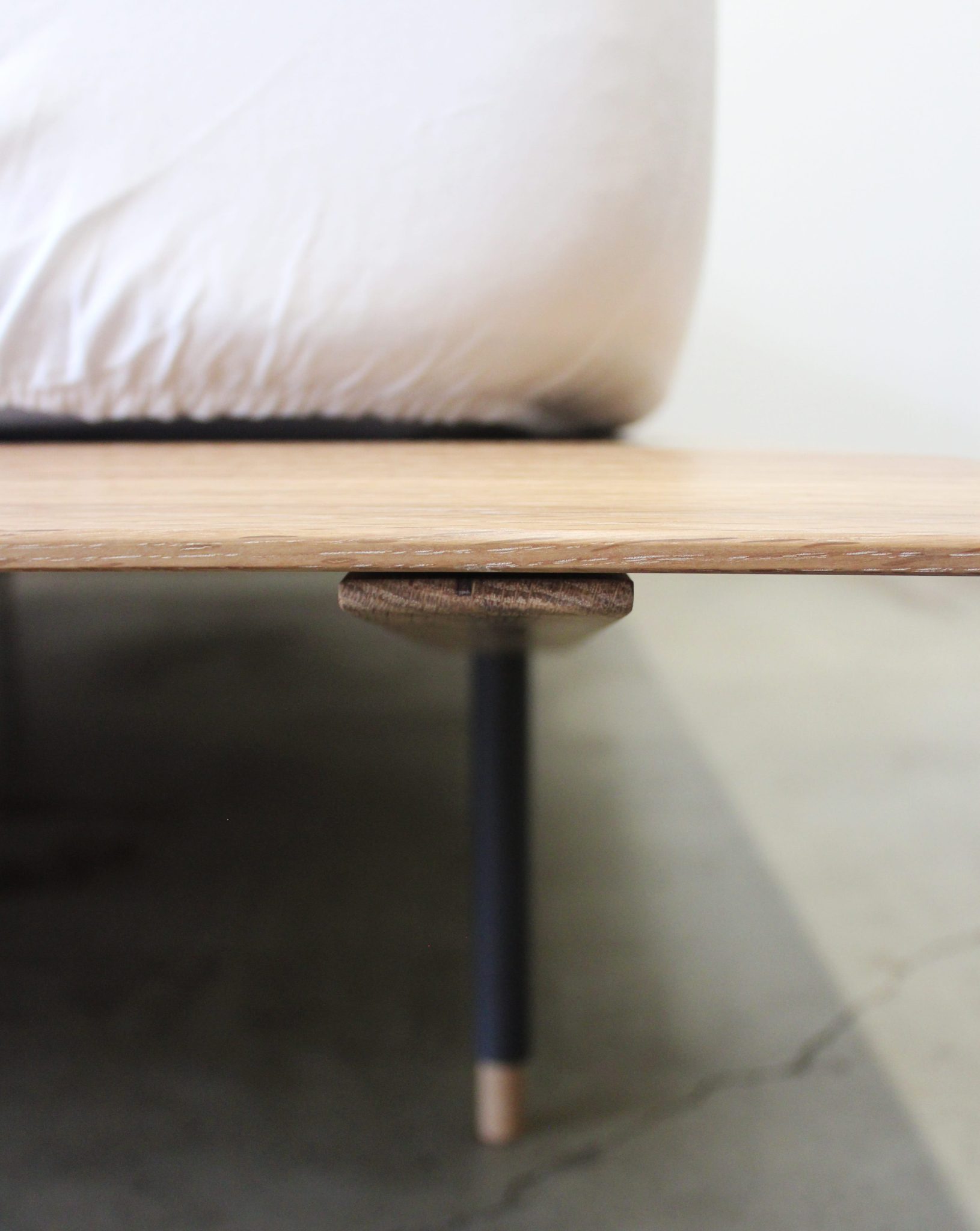 photo of bed frame detail.
