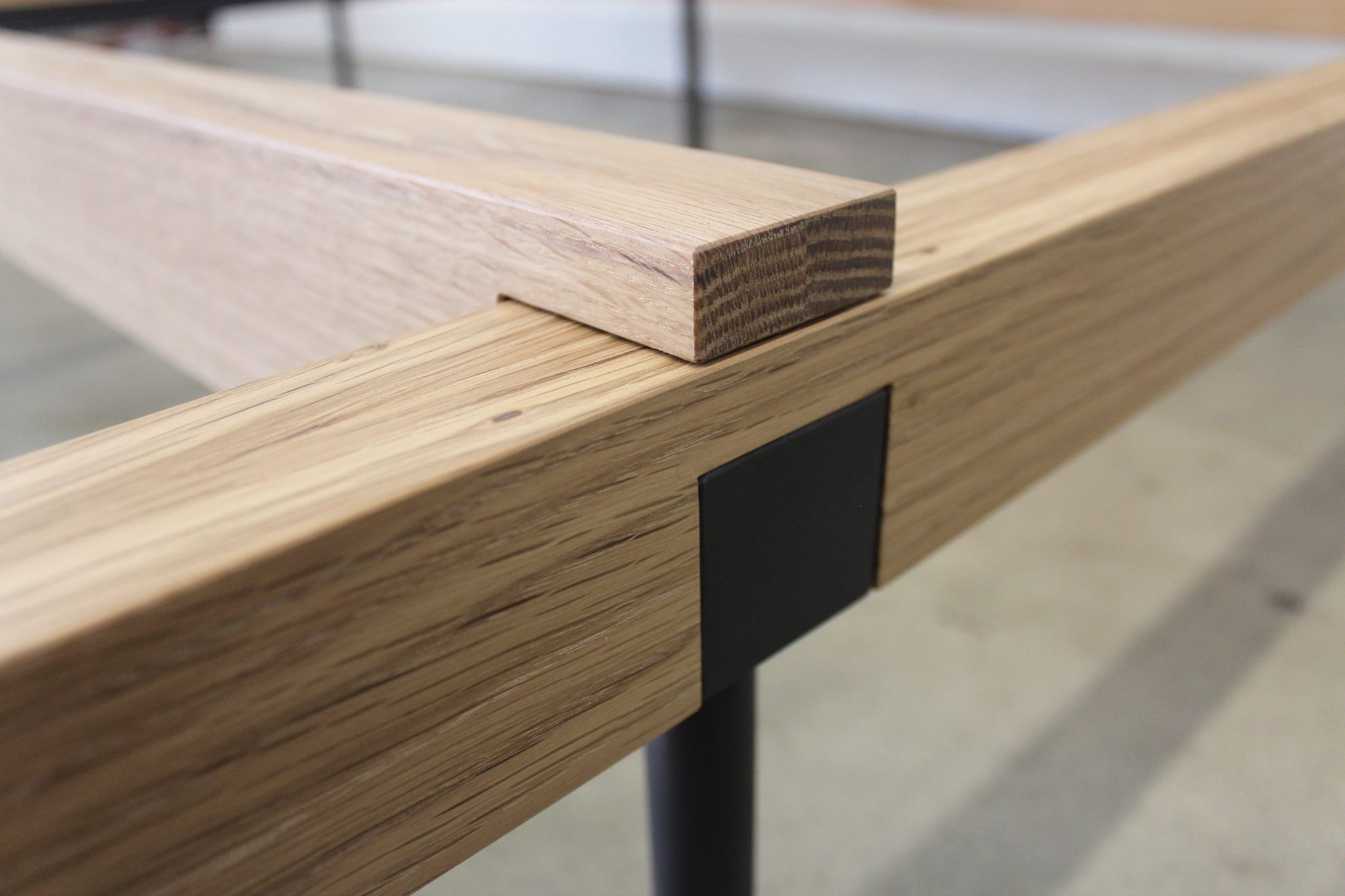 photo of bed frame detail.