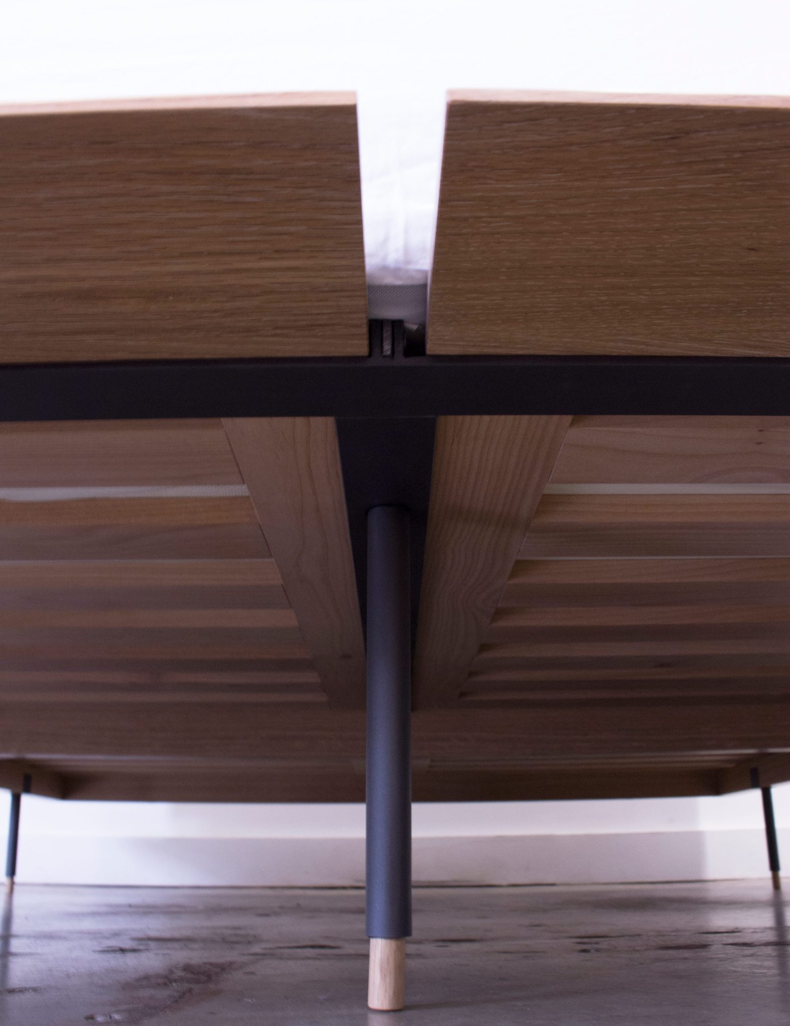 photo of bed frame detail.